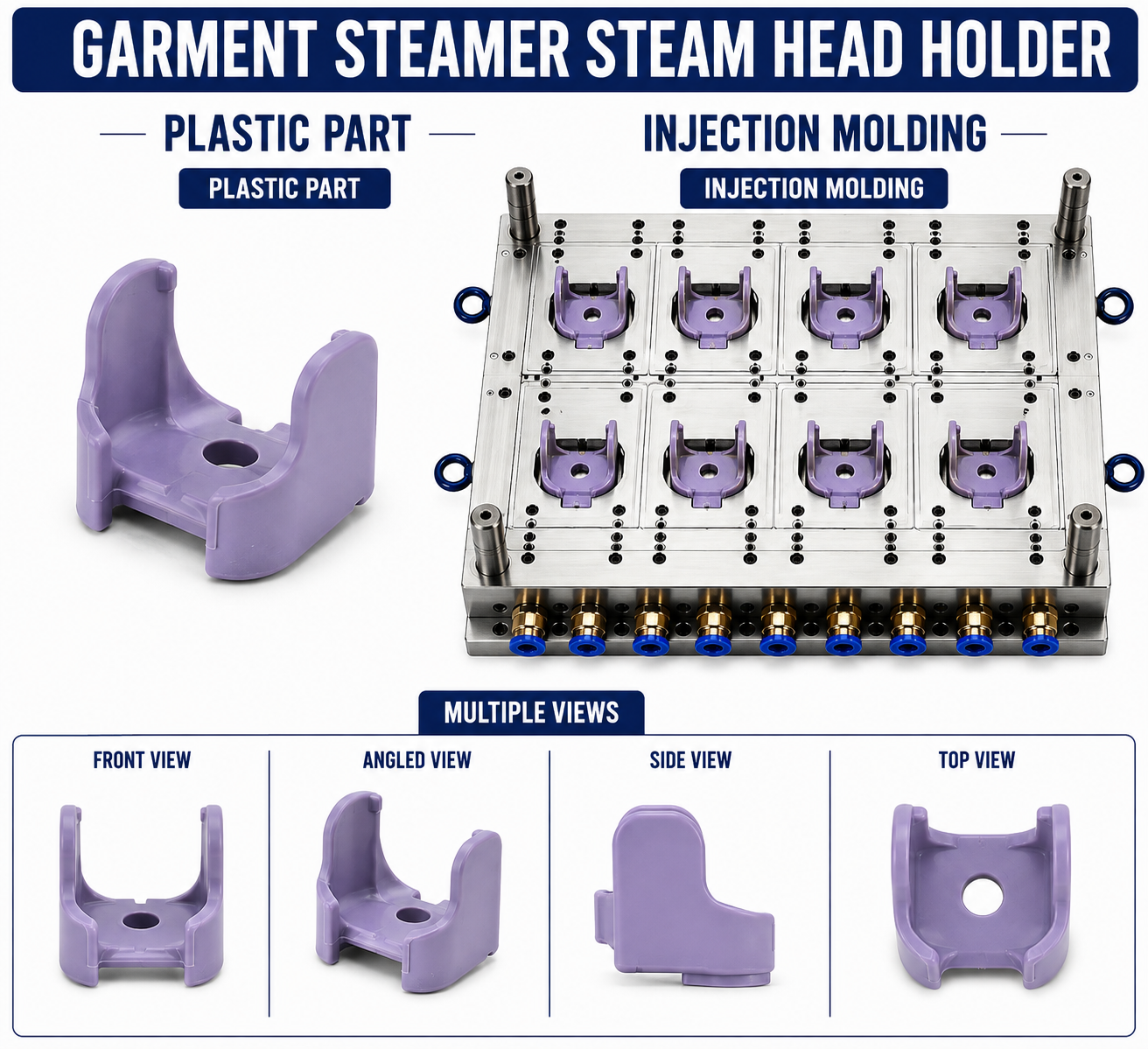 Garment Steamer Plastic Steam Head Holder Mould and Moulding Service